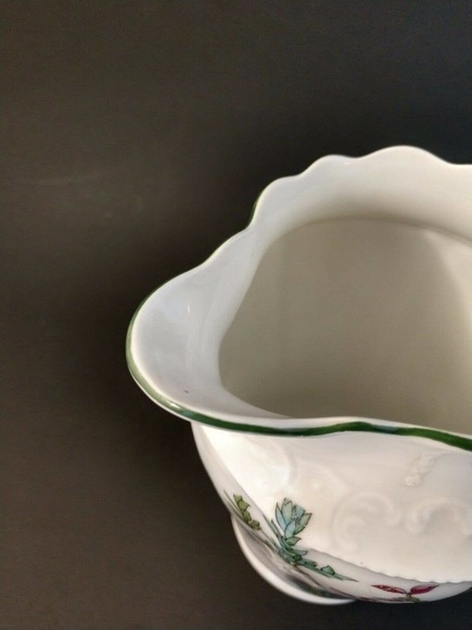 Vintage Antique Union K Porcelain Ceramic Cream Pitcher Floral Czechoslovakia - Picture 6 of 12